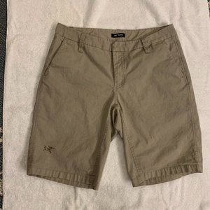 Arc'teryx Mens Hiking Outdoor Khaki Shorts 34
